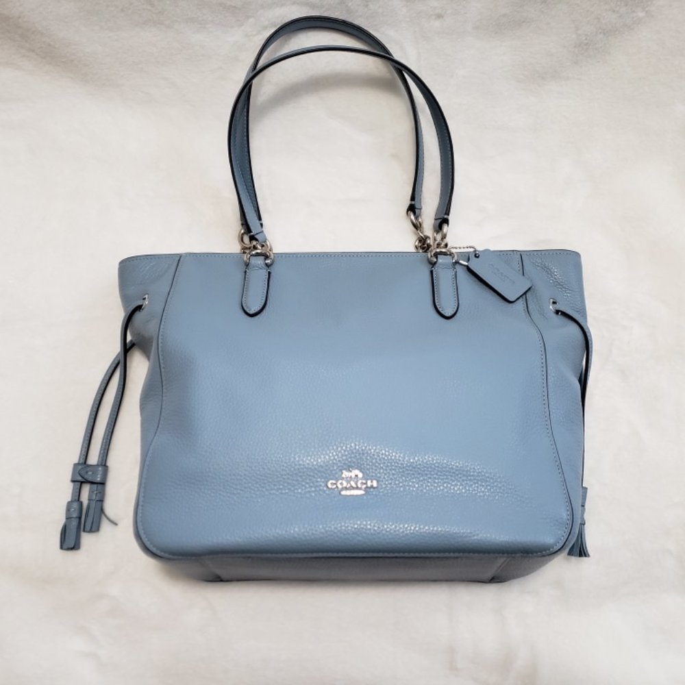 NEW Cinderella Blue, Coach Elle Chain Tote Purse